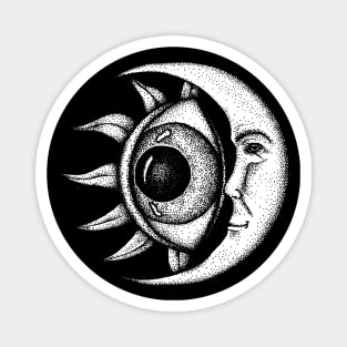 Alchemical Sun Eye Moon Magnet